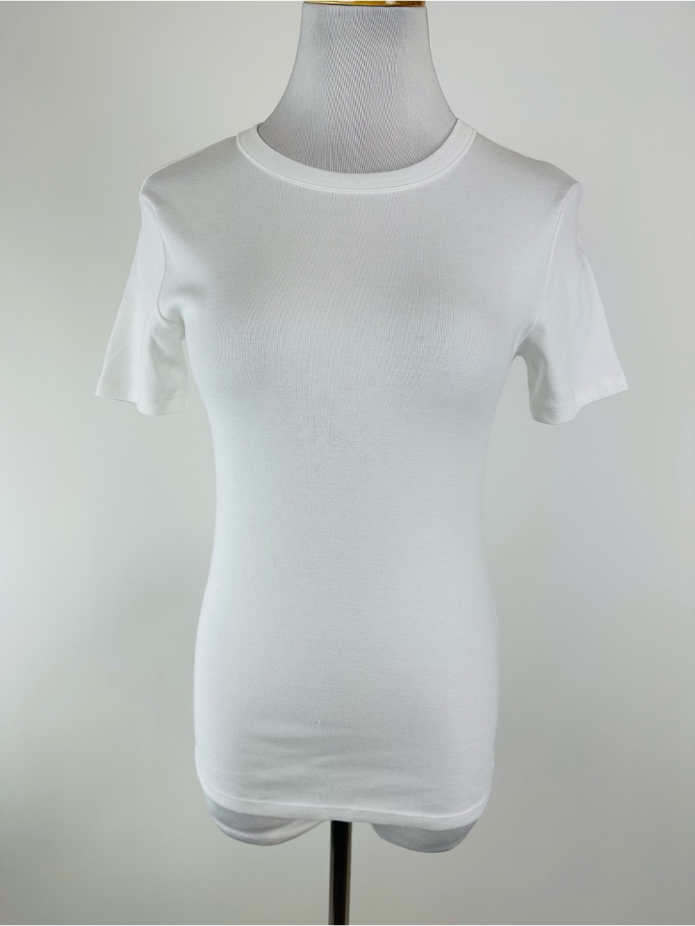 Petit Bateau White Crew Neck Basic Short Sleeve Tee Like New Condition XS Qty:3